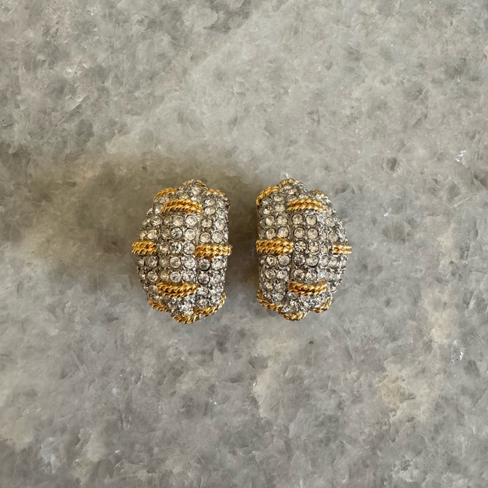 SAL, Swarovski, clip on earrings